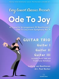 Ode To Joy Guitar and Fretted sheet music cover Thumbnail